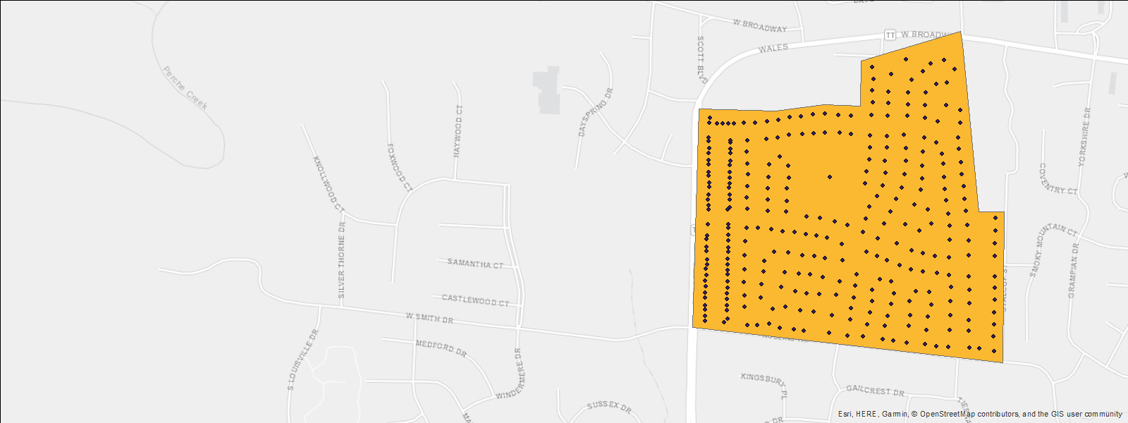 map of rothwell heights